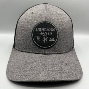 San Francisco Giants Trucker Hat Men Gray Embroidered MLB Snap Back Cap